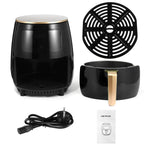 Friteuza cu aer cald, S-18 Air Fryer, 2400W, capacitate 6L si afisaj digital, LCD Touch control