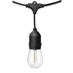 Ghirlanda luminoasa, decorativa, interconectabila, 10m, 10 dulii E27, Lumina Alb Cald, 220V