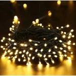 1+1 CADOU Instalatie solara alb cald pentru exterior cu 100 led, lungime 10 m