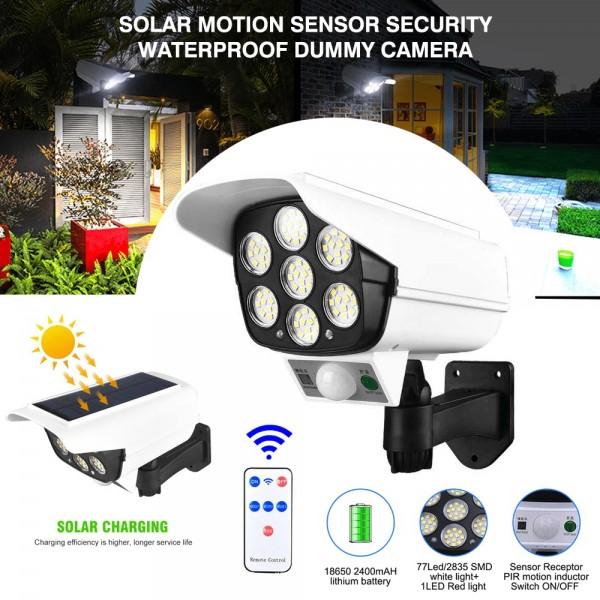 Set 2 x Lampa solara cu LED in forma de camera video