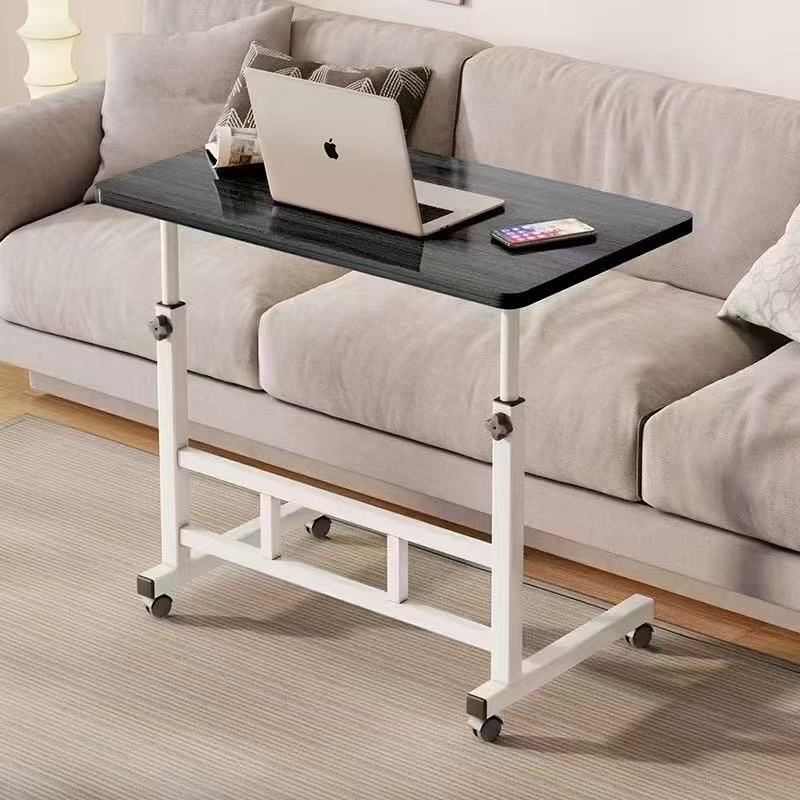 Masuta laptop reglabila-mini birou cu roti,masa laptop cu blat lemn, ajustabila