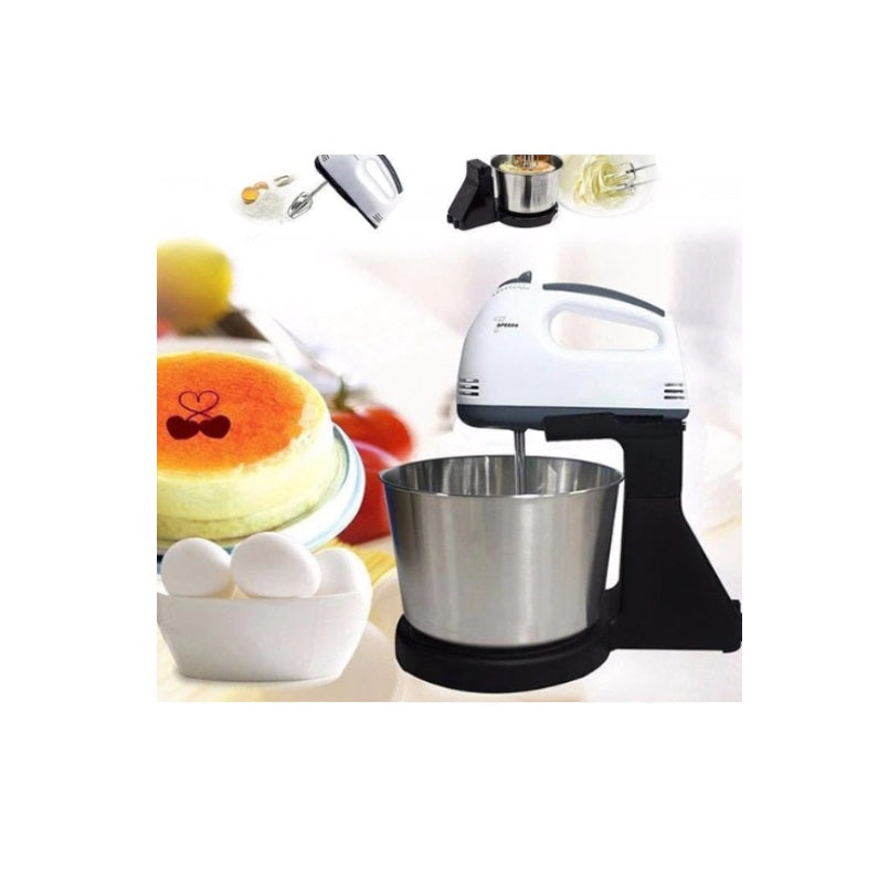Mixer cu bol din inox, putere 350 W, 2L, inox, 7 trepte de Viteze