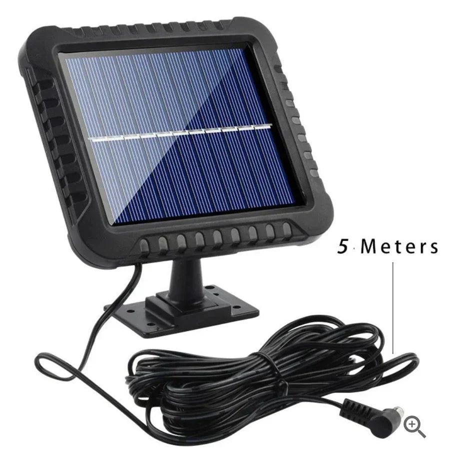 Set 4 Lampa 100 LED COB putere 100W cu incarcare solara si senzor de miscare