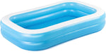 Pachet promotional Piscina Gonflabila cu 2 inele + Hamac din bumbac, dimensiuni 200 x 80 cm + Pompa electrica CADOU