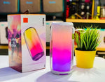 Boxa portabila cu lumini colorate, Bluetooth, PLUSE5, Alb