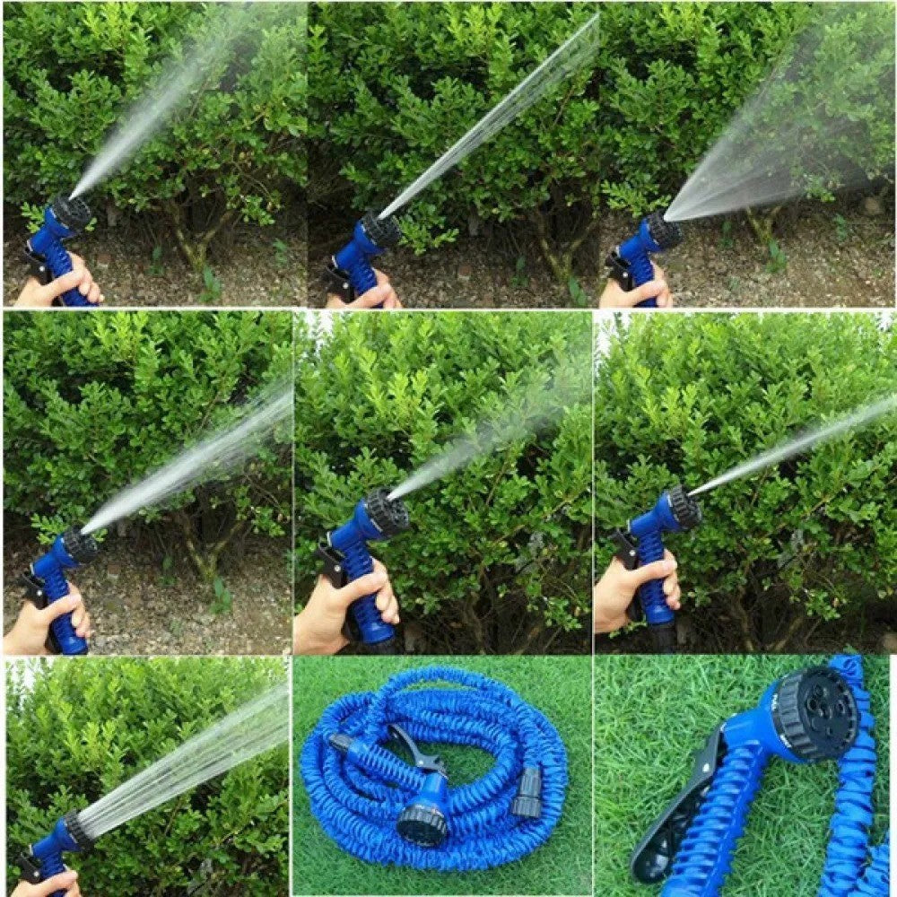 Set 3 x Furtun extensibil pentru gradina, lungime 30m, aparat de udat inclus!