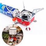 Aragaz portabil pentru camping, aprindere automata + rezerva cadou