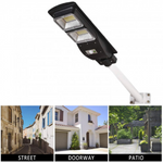 Lampa solara stradala LED, Jortan 120W, suport, telecomanda
