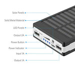 Baterie externa solara cu lanterna LED, 5000 mAh