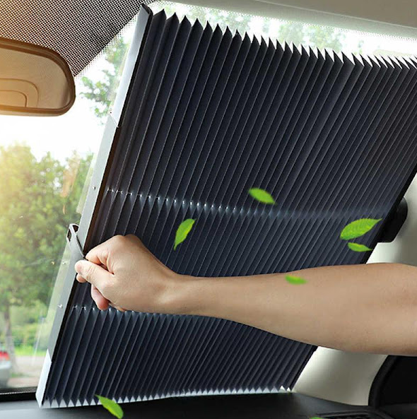 Copertina parasolar auto impotriva razelor UV, fixare prin ventuze