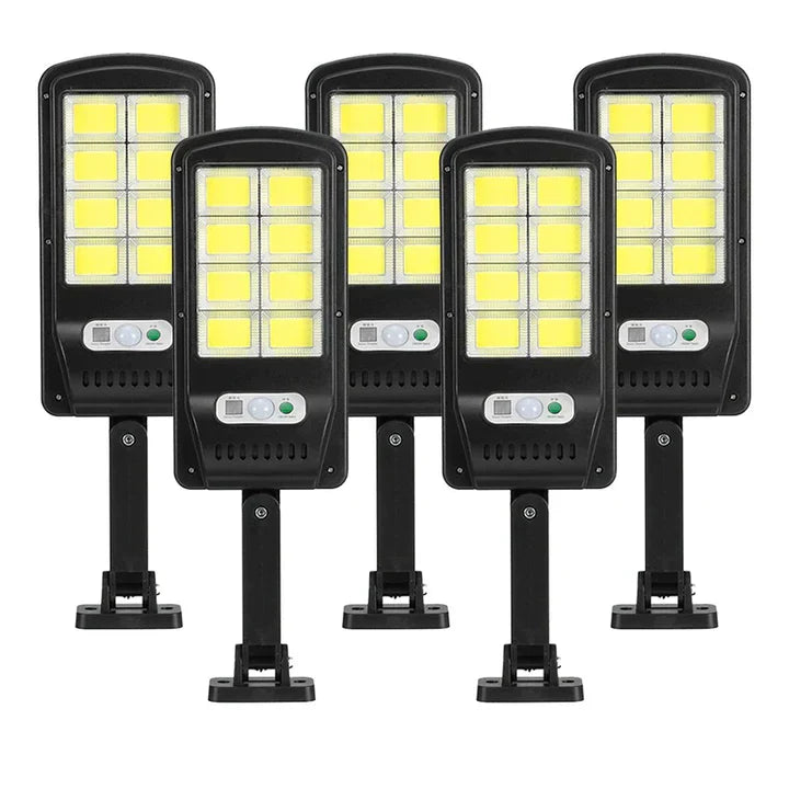 Set 10 lampi solare Jortan, 8 celule, 160 LED-uri COB, Telecomanda