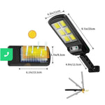 Set 2 X Proiector solar 6 celule, 30W, 120 LED, cu senzor de miscare + Lanterna multifuntionala Swat CADOU
