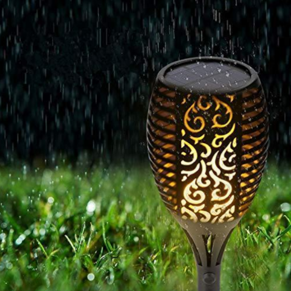 Set 8 x Lampa solara tip torta cu efect flacara, 51 cm