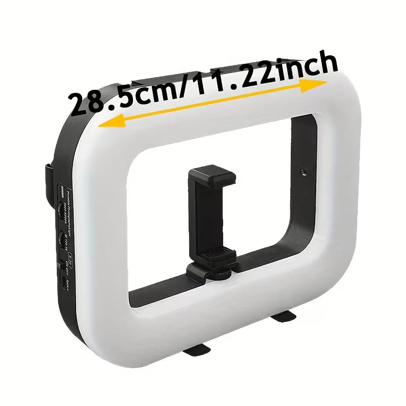 Ring Light Dreptunghiular cu Suport Telefon