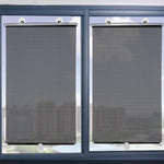 Jaluzea cu ventuze, retractabila, semi-opac