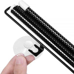 Set 2 x Jaluzea cu ventuze, retractabila, semi-opac