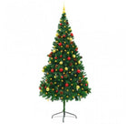 Pachet Brad De Craciun 180 Cm + Set Complet Accesorii Pentru Impodobit + Instalatie solara 100 LED CADOU