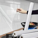 Set 2 x Folie transparenta de protectie bucatarie, 60x200 cm