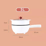 Tigaie electrica 26cm, inteligenta, multifunctionala 3L + Dispenser detergent vase cu suport pentru burete CADOU