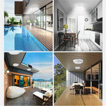 Plafoniera solara 60W Jortan, 74 LED, cu senzor de amurg incorporat si telecomanda + Lampa solara cu 100 LED CADOU