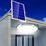Plafoniera solara 60W Jortan, 74 LED, cu senzor de amurg incorporat si telecomanda + Lampa solara cu 100 LED CADOU