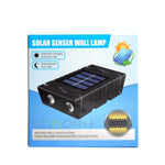 Set 4 x Lampa Solara 4 LED Lumina Bidirectionala, Alb cald