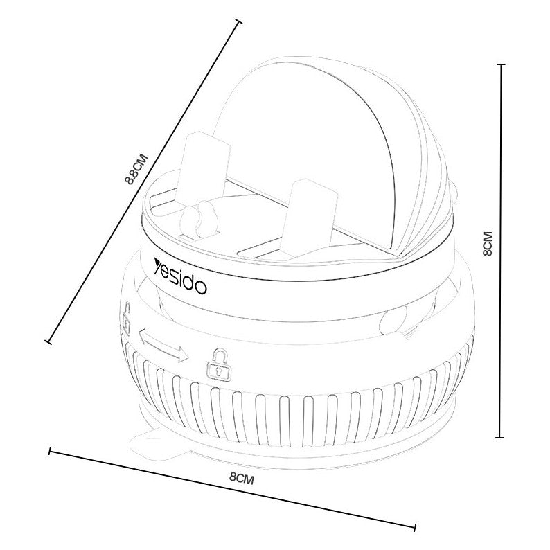 1+1 CADOU Suport auto pentru telefon, antiderapant si ultra stabil, cu pad din silicon