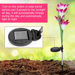 1+1 CADOU Lampa solara LED pentru gradina, design floral, energie solara, 30x10cm