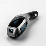 Modulator FM Bluetooth pentru Masina Wireless Car Kit X7, Incarcator USB, MP3, microSD, Handsfree, Telecomanda, Negru