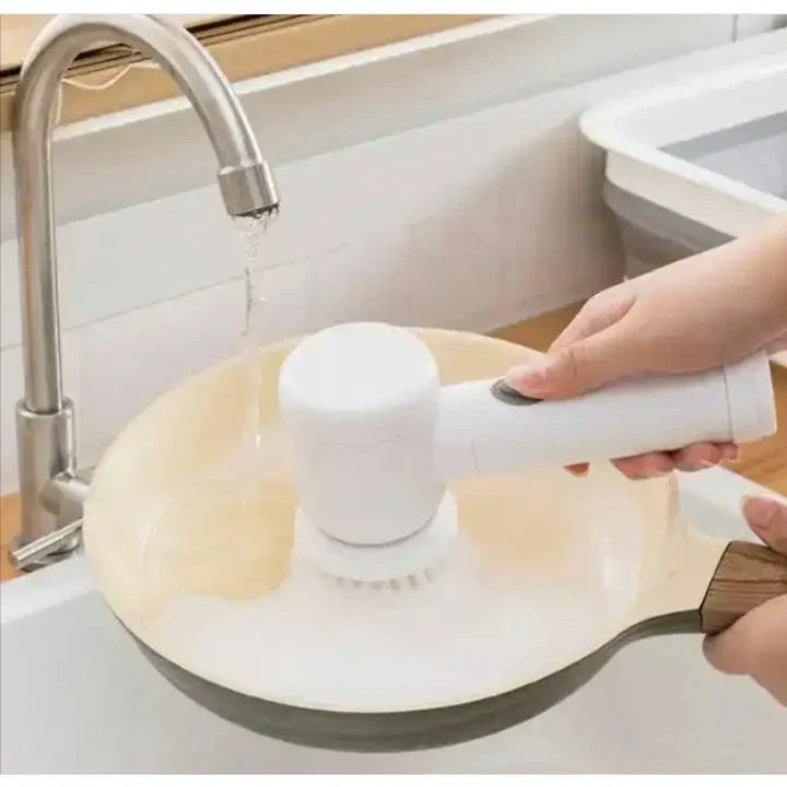 1+1 CADOU Perie electrica cu 3 capete rotative si cablu USB pentru curatare universala
