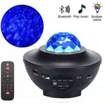 Proiector Amouhom, Lumini LED, Telecomanda, Bluethooth, Cablu USB