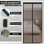 1+1 CADOU Plasa pentru Usa cu Inchidere Magnetica, Anti-Insecte, 210x100 cm