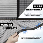 1+1 CADOU Plasa pentru Usa cu Inchidere Magnetica, Anti-Insecte, 210x100 cm