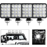 Set 4 proiectoare 16 LED 48W auto IP 67