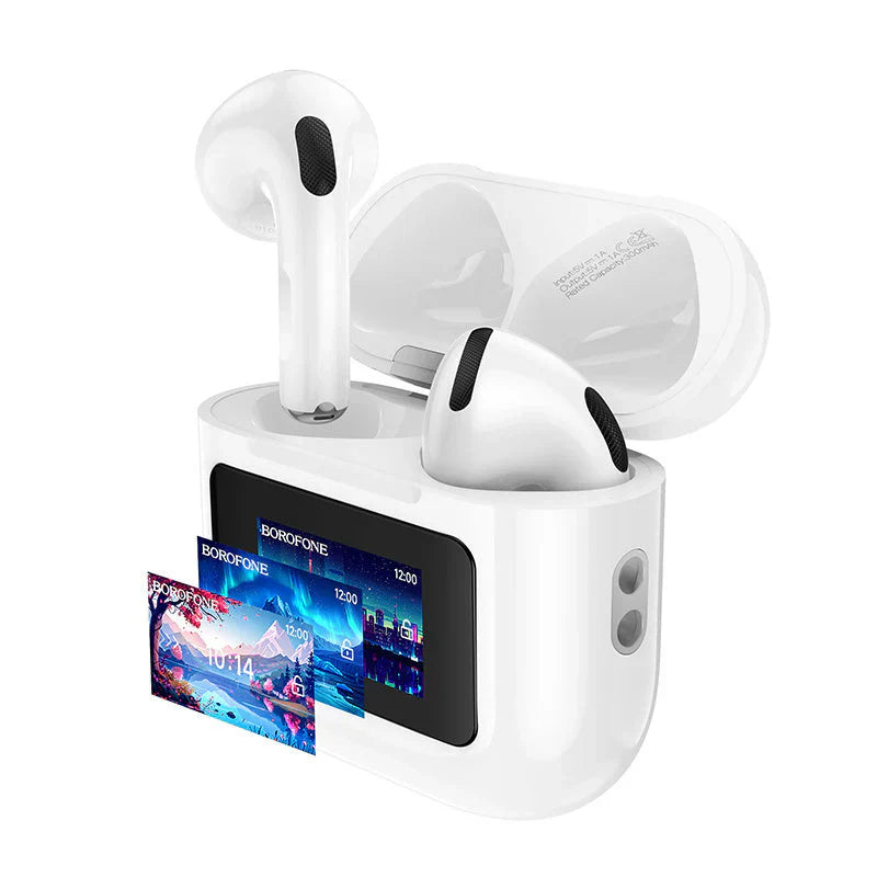 Casti wireless Bluetooth Andowl Ai4 Bass cu display LED