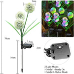 1+1 CADOU Lampa solara decorativa, 36 LED, multicolor, IP65, pentru gradina, alee, curte