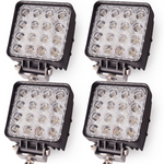 Set 4 proiectoare 16 LED 48W auto IP 67