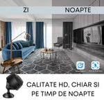 Set 2 x Camera video Wi-Fi 1080p HD, NightVision, Senzor de miscare + 2 x Card 32GB CADOU