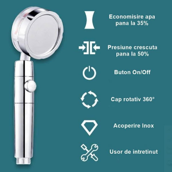 Para de dus cu presiune mare si cap rotativ