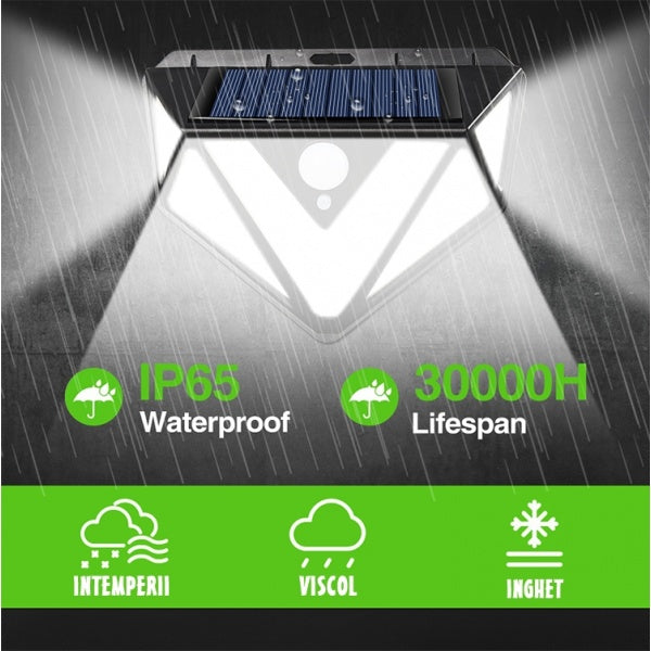 Set 3 Lămpi Solare PREMIUM 166 LED