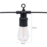 Ghirlanda luminoasa SOLARA, decorativa, 5m, 10 dulii E27, Lumina Alb Cald