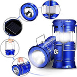 Dus solar pentru camping, PVC, reglabil, capacitate 20 litri + Lanterna tip felinar solar cu functie incarcare telefon CADOU