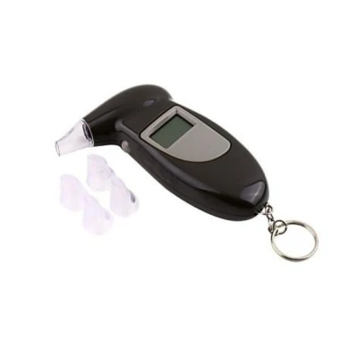 Alcool tester digital cu display LCD, Etilotest digital, 4 mustiucuri incluse