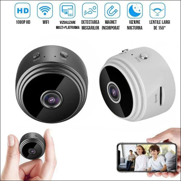 Set 2 x Camera video Wi-Fi 1080p HD, NightVision, Senzor de miscare