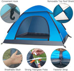 Cort camping , impermeabil, protectie UV, 2 usi