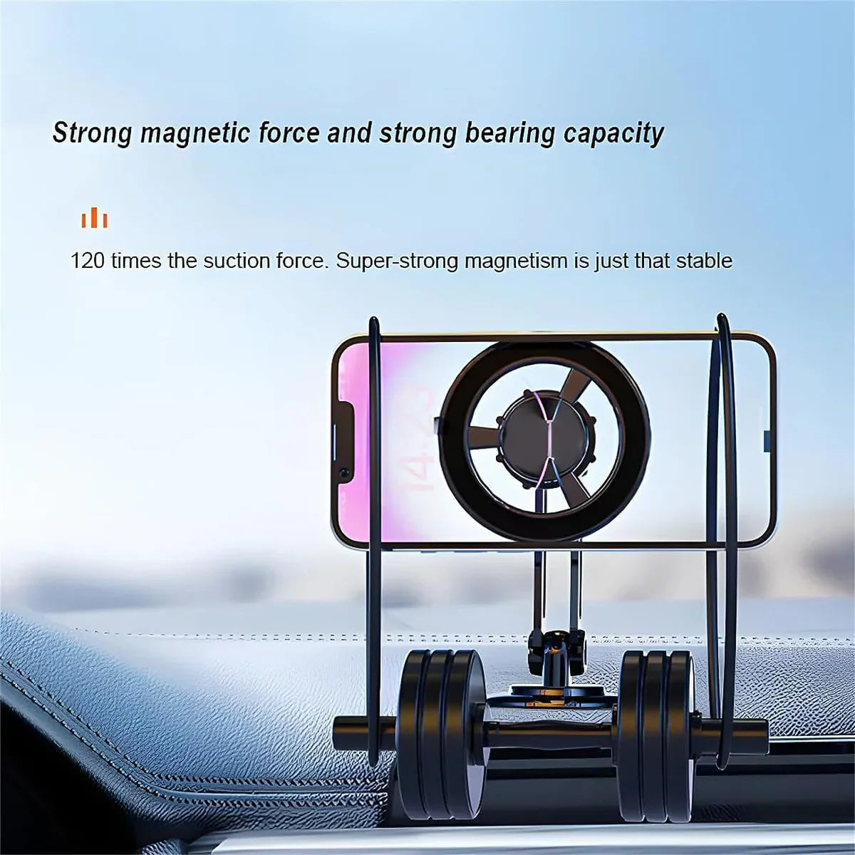 Suport Auto Magnetic Pentru Telefon, Nemo, 360° Pro, Negru