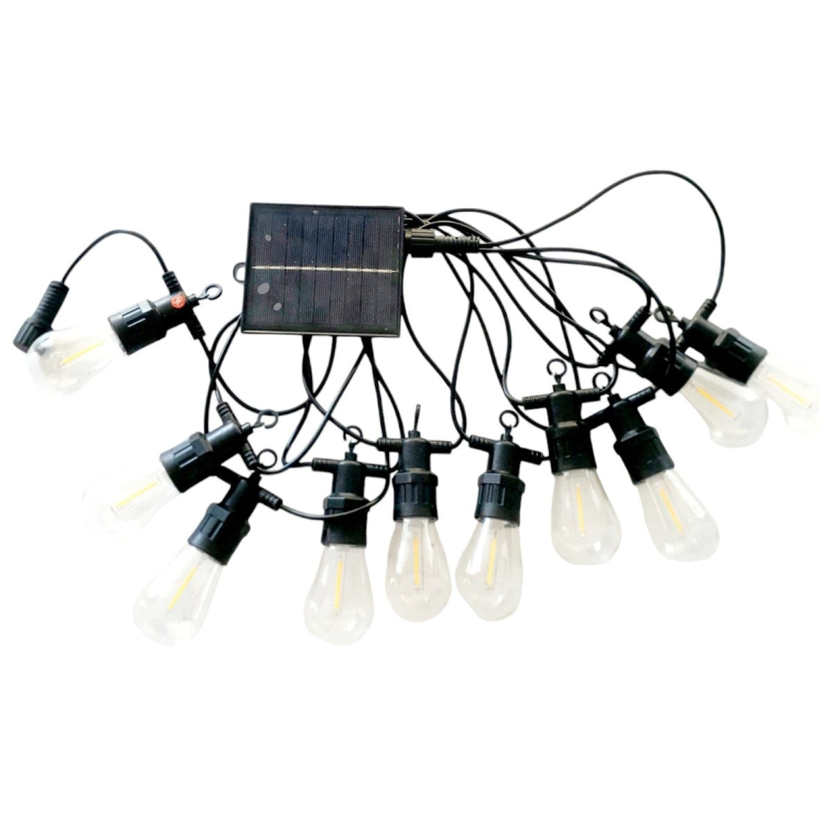 Ghirlanda luminoasa SOLARA, decorativa, 10m, 10 dulii E27, Lumina Alb Cald