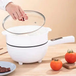 Tigaie electrica 26cm, inteligenta, multifunctionala 3L + Dispenser detergent vase cu suport pentru burete CADOU