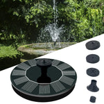 1+1 CADOU Fantana Arteziana Solara Pentru Gradina, Panou Solar Incorporat, 4 Moduri De Pulvelizare