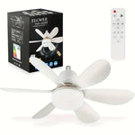 Ventilator de tavan cu LED, 40W, control de la distanta, 52cm x 18cm, alb + Lampa Lampa UV impotriva insectelor, tantarilor si mustelor CADOU
